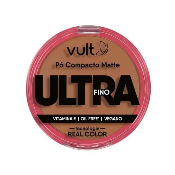 Pó Compacto Facial Matte Ultra Fino Cor 09 V480 Make Vult 9g