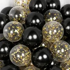 Kit Buque 10 Peças Balão Cromado Tam 10" Polegadas + Bexiga Cristal Transparente