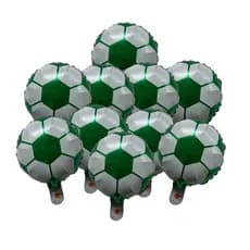 Kit 10 Balão Bola Futebol e Basquete 24cm Decoração Centro Mesa Festa