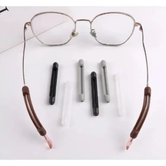 Par de ponteira de silicone - suporte de orelha antiderrapante