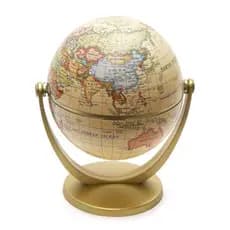 Globo Terrestre Giratório Politico Vira 360 Graus Vintage