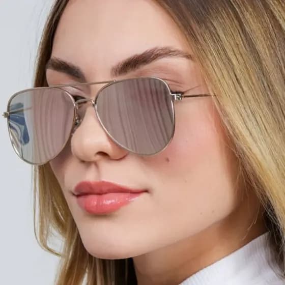 Oculos Armação Metal Aviador Tradicional Unissex Feminino Masculino Casual Cores