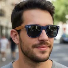 Oculos Lançamento Estiloso Luxo Masculino de Sol Resistente Uv400 Lentes Proteção Retangular
