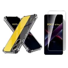 Capa Capinha Case + Película de Vidro 3D para Xiaomi Poco X7 Pro