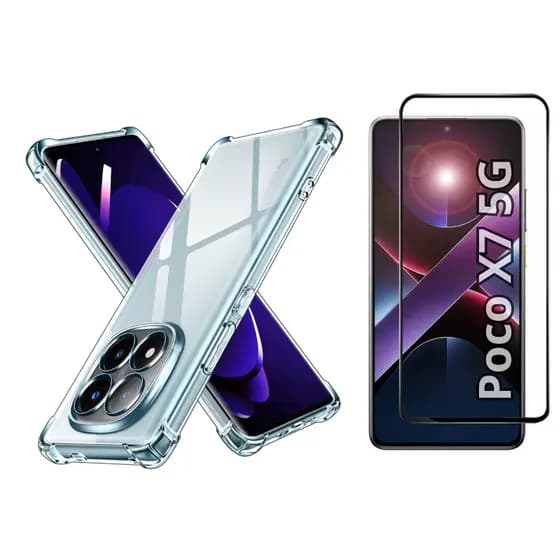 Capa Capinha Case e Película Cerâmica 3D para Xiaomi Poco X7 5G