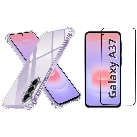 Capa Capinha Case e Película de Vidro 3D para Samsung Galaxy A37