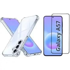 Capa Capinha Case e Película de Vidro 3D para Samsung Galaxy A57