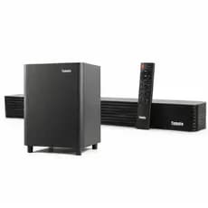 Kit Soundbar Bluetooth com Subwoofer 130W RMS Som Surround Graves Potentes Controle Remoto Bivolt