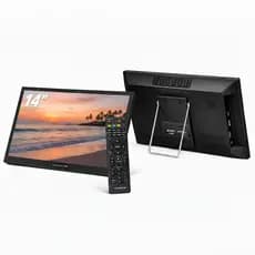 TV Digital Portátil 14” com Bateria HDMI Bluetooth Tela Inteligente Multi Tela Alto Falante