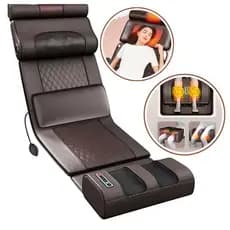 Colchão Massageador Corporal com Aquecimento Alivia Tensão Muscular Intensidade Ajustável Bivolt