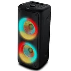 Caixa de Som Bluetooth Philips TAX4000 1500W Party Speaker TWS Karaokê LED Microfone Guitarra