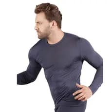 Camisa Térmica Masculina Manga Longa Lisa Proteção Treino Fitness