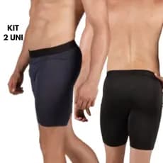 Kit 2 Bermudas Masculnas Fitness Térmica Compressão Lisa Básica Conforto Masculina