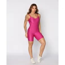 Macaquinho Melina Fitness Feminino Alça Fina Justo Academia Treino Corrida Moda Esportiva