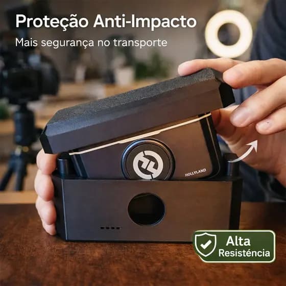 Case Anti Impacto Microfone Lark M2 Hollyland Capa
