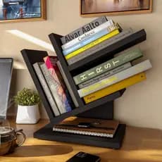 Prateleira Organizadora de Livros Porta Revistas Para Decoração de Casa Livreiro