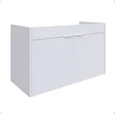 Gabinete de Banheiro Planejado Sob Medida MDF 15mm 2 Portas com Prateleira Interna e Fixação na Parede