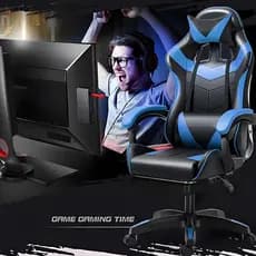 Cadeira Escritório Gamer Ergonômica Reclinável Confortável Com Rodinha E Apoio Para Os Pés -F19