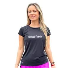 CAMISETA BABY LOOK FEMININA BEACH TENNIS FENDA LATERAL DRYFIT FREEZE