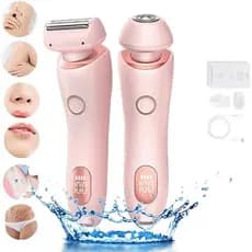 Navalha Elétrica Livora , Beautibloom De Barbear 2 Em 1 Para Mulheres , Barbeador De Seda Pro Lady Shaver , Aparador De Biquíni Cabelos , Molhado E Seco