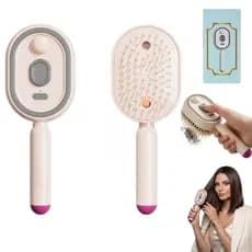Escova De Cabelo Elétrica Em Spray Com De Água , Pente De Massagem Almofada De Ar Nano Nebulização Para Mulheres