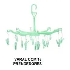 prendedor VARAL COM PRENDE-DORES Mini Varal Com 16 Prendedores