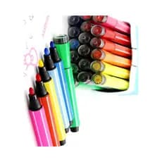 aquarela de pintarcanetinha ou caneta brush ponta dupla Kit canetas de pintar Canetas Hidrograficas Lavaveis com Carimbo