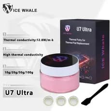 Massa Ultra Térmica Whale U7 , Para Processador VGA GPU IC , Resfriamento Rápido , Almofada , Substituição , Bloqueio De
