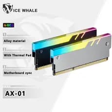 Gelo Baleia AX-01 PC Memória Dissipador De Calor RAM Colete De Refrigeração 3PIN ARGB Espelho Infinito Para Computador D