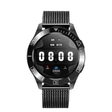 Relógio Inteligente Smartwatch Pulseira em de Malha de Aço Inoxidável - Faz Chamadas, Bluetooth, M