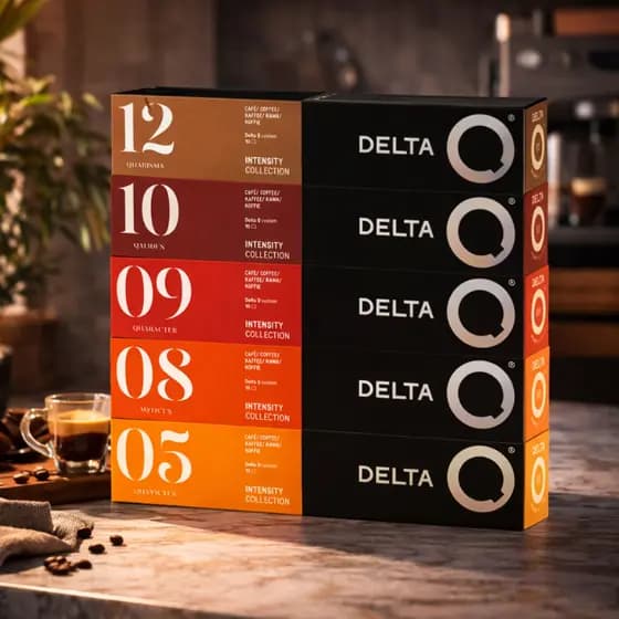 Delta Q 50 Cápsulas Variadas – Café Expresso Cremoso – Uso Exclusivo em Cafeteiras Delta Q