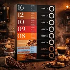 Kit 80 Cápsulas Café Expresso Original P/ Cafeteira Delta Q