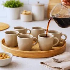 Xícara de Café Expresso Cerâmica Medina 100ml Jogo 6 Peças