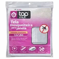 Tela Mosquiteira com Velcro Adesivo  para Janela 1,5x1,8m  Proteção Contra Mosquitos Fácil Instalação