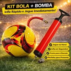 Bola de Futebol Campo Tamanho Grande Costurada Bola Tamanho 5 + Bomba de Bola