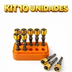 Kit Bits Ponteiras Magnéticas Dry Dupla Para Parafusadeira Com Limitador