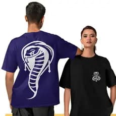 Camisa Mystic Serpent Streetwear Oversized T-shirt Básica Street Algodão Premium Preto Roxo Bege