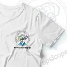 Camisa NEUROPSICOPEDAGOGIA Bordada para Neuropsicopedagoga Professora Símbolo neura Pedagogia