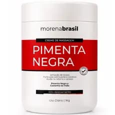 Creme De Massagem Profissional Pimenta Negra – Morena Brasil | 🌶️ Ação Estimulante E Termogênica!!!