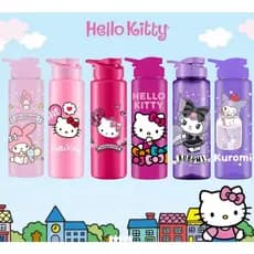 Squeeze Garrafa Hello Kitty e Turma 750ml Plástico Academia Lancheira
