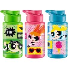 Squeeze Garrafinha Meninas Super Poderosas 500ml Plástico Livre de BPA Academia Lancheira