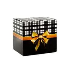 Caixinha de Presente para Caneca - Cor  Laço Dourada