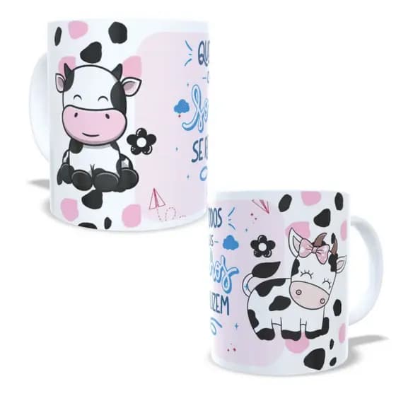 Caneca  Personalizada da Vaquinha - Porcelana - Presente