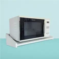 Suporte Branco em MDF para Microondas 35L