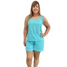 PIJAMA  PESCADOR MALHA JUDOCA VERÃO GRANDE CONJUNTO SENHORA QUALIDADE