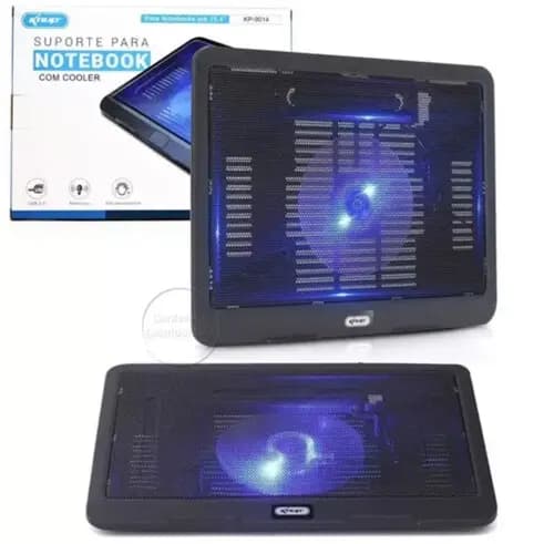 BASE COOLER PARA NOTEBOOK 15.4 COM SUPORTE KNUP - KP-9014