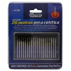 Jogo de 20 Pontas Diamantadas P/ Retífica Gravação E Acabamento