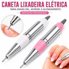 Caneta Lixadeira para Motor Porquinho Profissional Unhas Gel Acrigel Reposição