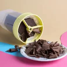 Raspador De Chocolate Amarelo Desmontável Profissional Para Decorar Bolos Encomendas Doces BlueStar