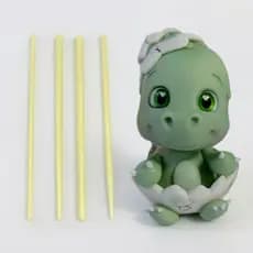 Jogo De Estecas Furadoras Agulha Com 4 Peças Para Artesanato Modelar Biscuit Massas Pasta BlueStar
